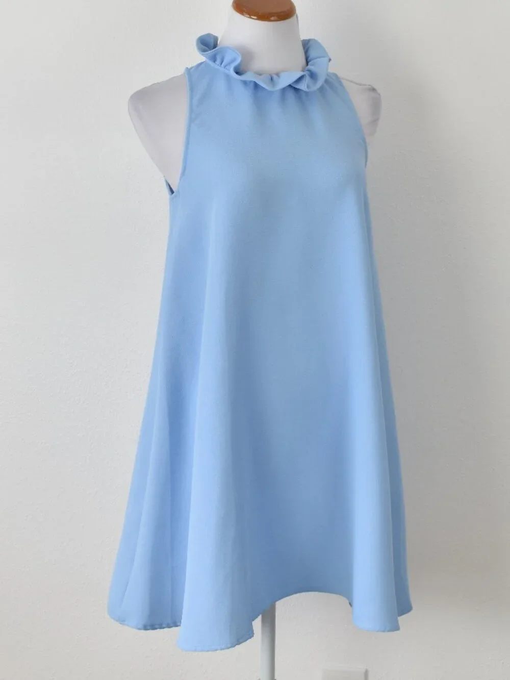 Pomander Place Blythe Baby Blue Mini Dress - S - Picture 8 of 9